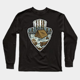 Tent In Nature Camping Fun Long Sleeve T-Shirt